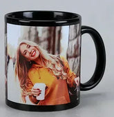 Personalized Photo Coffee Black Mug DFM04