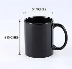 Personalized Black Photo Coffee Mug | Custom Name & Photo Printed Mug | Birthday & Office Gift India