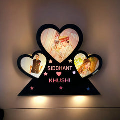 Personalized Heart Shape 3D LED Lamp | Romantic Photo Gift for Couples
