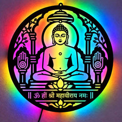 Mahavir Swami LED Wall Decor
