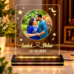 Personalized Acrylic LED Multi-Color Anniversaries Engagements, Weddings, , love, Gift with Remote Control DFL16