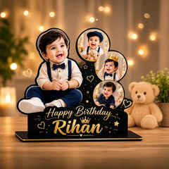 Baby Cutout Table Stand – Personalized Acrylic & MDF Photo Stand