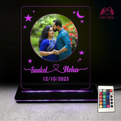 "Personalized Acrylic LED Multi-Color Birthday Gift with Remote – DFL16"
