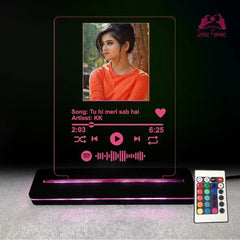 Personalized Spotify LED Lamp | Custom Song & Photo Night Light | Music Lover Birthday Gift India