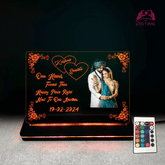 Personalized Couple Photo LED Lamp | Best Anniversary & Wedding Gift