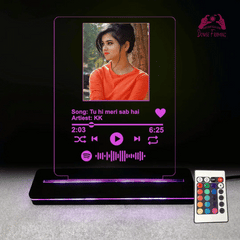 Personalized Spotify LED Lamp | Custom Song & Photo Night Light | Music Lover Birthday Gift India