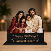 Family Cutout Table Stand โ Personalized Acrylic & MDF Photo Stand