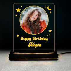 Personalized Kids Birthday LED Lamp | Custom Name & Photo Night Light Gift for Children India