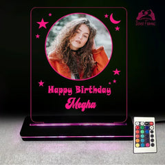 Personalized Kids Birthday LED Lamp | Custom Name & Photo Night Light Gift for Children India