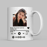 Personalized Spotify Photo Coffee Mug | Music Lover Gift with Custom Song