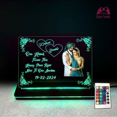 Personalized Couple Photo LED Lamp | Best Anniversary & Wedding Gift