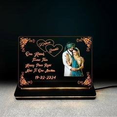 Personalized Couple Photo LED Lamp | Best Anniversary & Wedding Gift