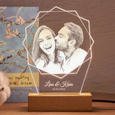 Personalized Anniversary 3D LED Lamp | Romantic Multi-Color Gift for Couples