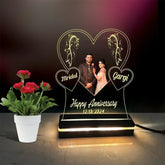 Personalized Wedding Gift LED Lamp | Couple Photo Light for Newlyweds