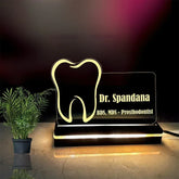 Personalized Dentist Gift LED Lamp | Dental Clinic Appreciation Gift