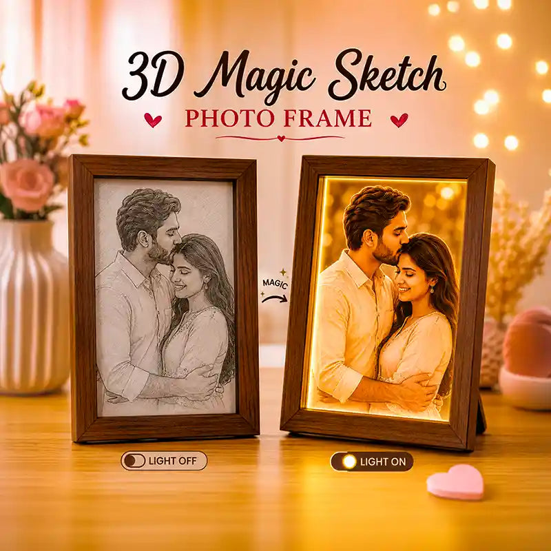 3D Magic LED Frames | Dual Effect Photo Frames with Light