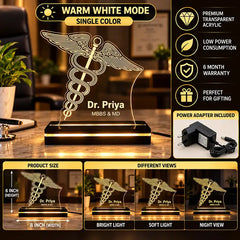 Personalized Doctor Gift LED Lamp | Bulk Corporate Hospital Appreciation Gift