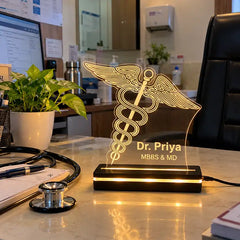 Personalized Doctor Gift LED Lamp | Bulk Corporate Hospital Appreciation Gift