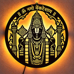 Tirupati Balaji LED Wall Decor