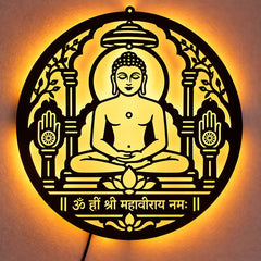 Mahavir Swami LED Wall Decor