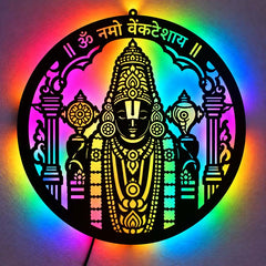 Tirupati Balaji LED Wall Decor