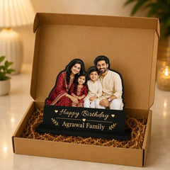 Family Cutout Table Stand – Personalized Acrylic & MDF Photo Stand