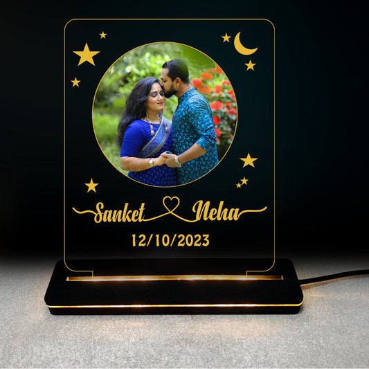 Personalized Acrylic LED Multi-Color Anniversaries Engagements, Weddings, , love, Gift with Remote Control DFL16