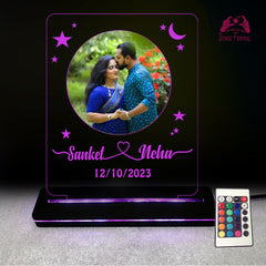 Personalized Acrylic LED Multi-Color Anniversaries Engagements, Weddings, , love, Gift with Remote Control DFL16