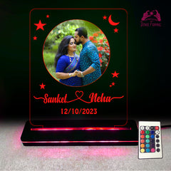 Personalized Acrylic LED Multi-Color Anniversaries Engagements, Weddings, , love, Gift with Remote Control DFL16