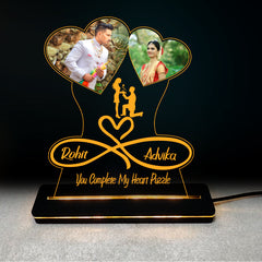 Personalized Anniversary & Wedding Gift | Acrylic LED Lamp for Couples - DFL14
