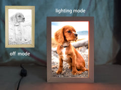 Personalized 3D Magic LED Photo Frame | Night Sketch & Colorful LED Glow | Unique Gift for Birthday, Anniversary