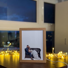 Personalized Dual View Magic LED Frame – Two Photos with Light On/Off | Custom Gift Frame