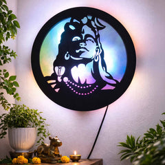 Mahadev LED Wall Decor Light for Home Bedroom Mandir India