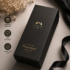 Premium personalized water bottle gift packaging for birthdays, corporate gifts and special occasions in India